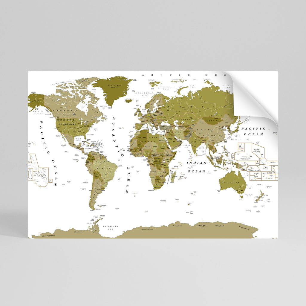 OLIVE EARTH ENCHANTMENT Peel and Stick Horizontal Poster