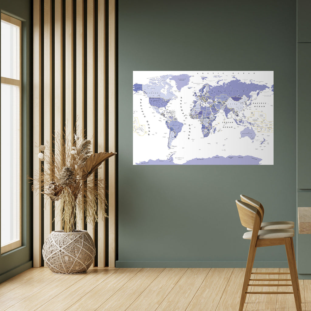 VIOLET WORLDVIEW Poster Horizontal Autocolante