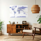 VIOLET WORLDVIEW Poster Horizontal Autocolante