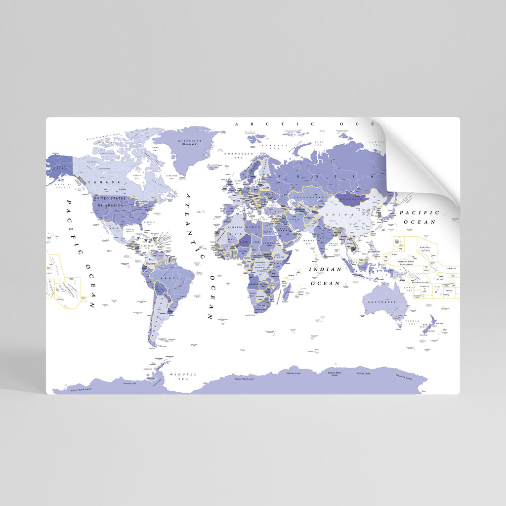 VIOLET WORLDVIEW Poster Horizontal Autocolante