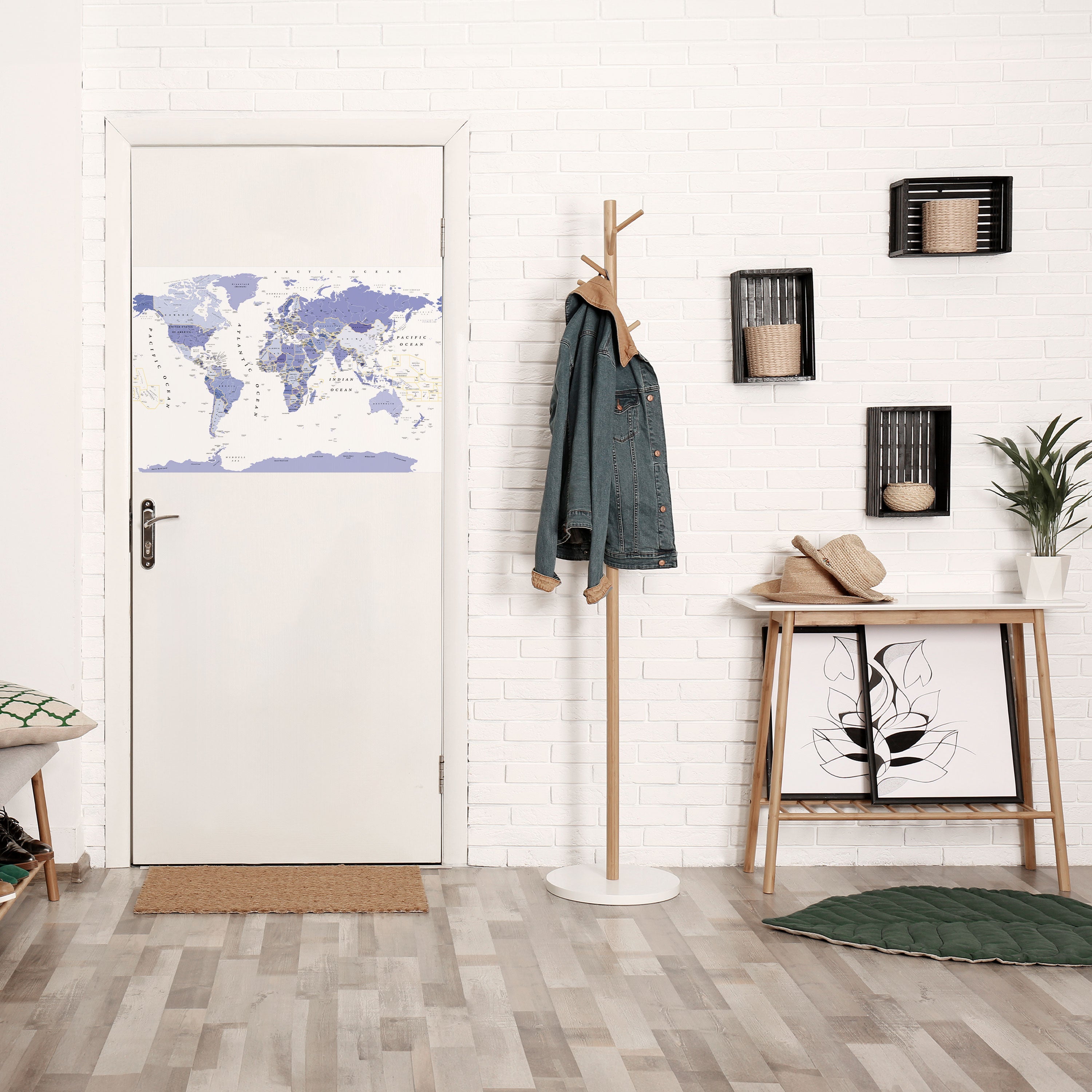 VIOLET WORLDVIEW Poster Horizontal Autocolante