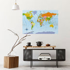 OCEANS OF DISCOVERY [DE] Peel and Stick Horizontal Poster