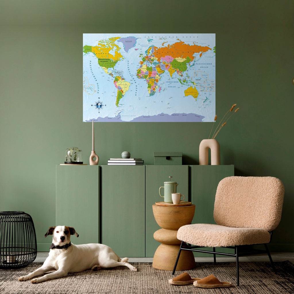 OCEANS OF DISCOVERY [DE] Peel and Stick Horizontal Poster