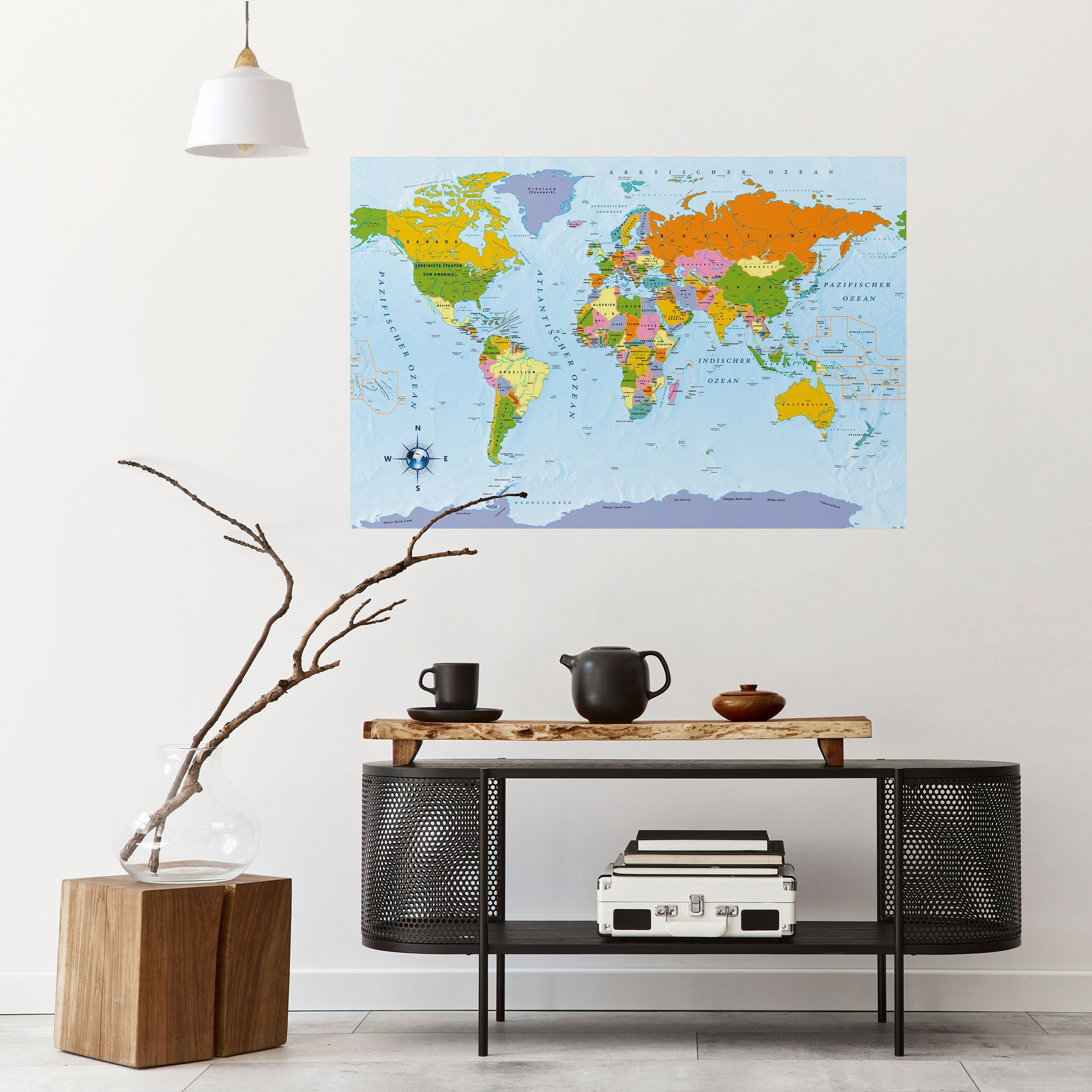 OCEANS OF DISCOVERY [DE] Peel and Stick Horizontal Poster