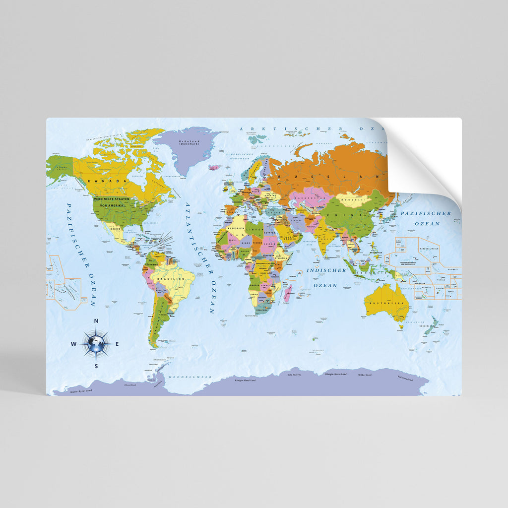 OCEANS OF DISCOVERY [DE] Peel and Stick Horizontal Poster