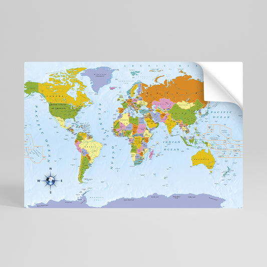 OCEANS OF DISCOVERY [EN] Peel and Stick Horizontal Poster
