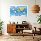 TERRAIN OF DISCOVERY [DE] Peel and Stick Horizontal Poster