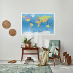 TERRAIN OF DISCOVERY [DE] Peel and Stick Horizontal Poster