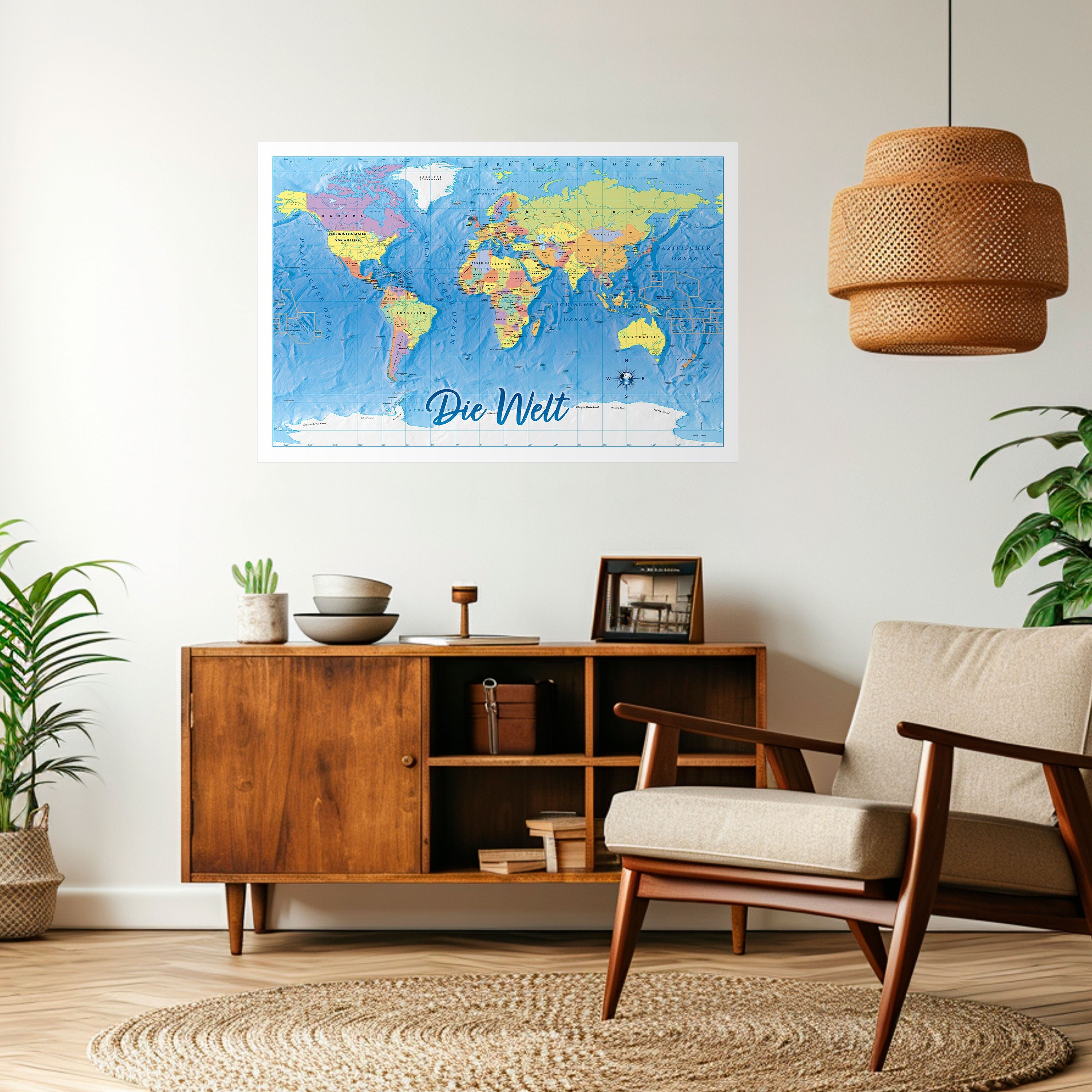 TERRAIN OF DISCOVERY [DE] Peel and Stick Horizontal Poster