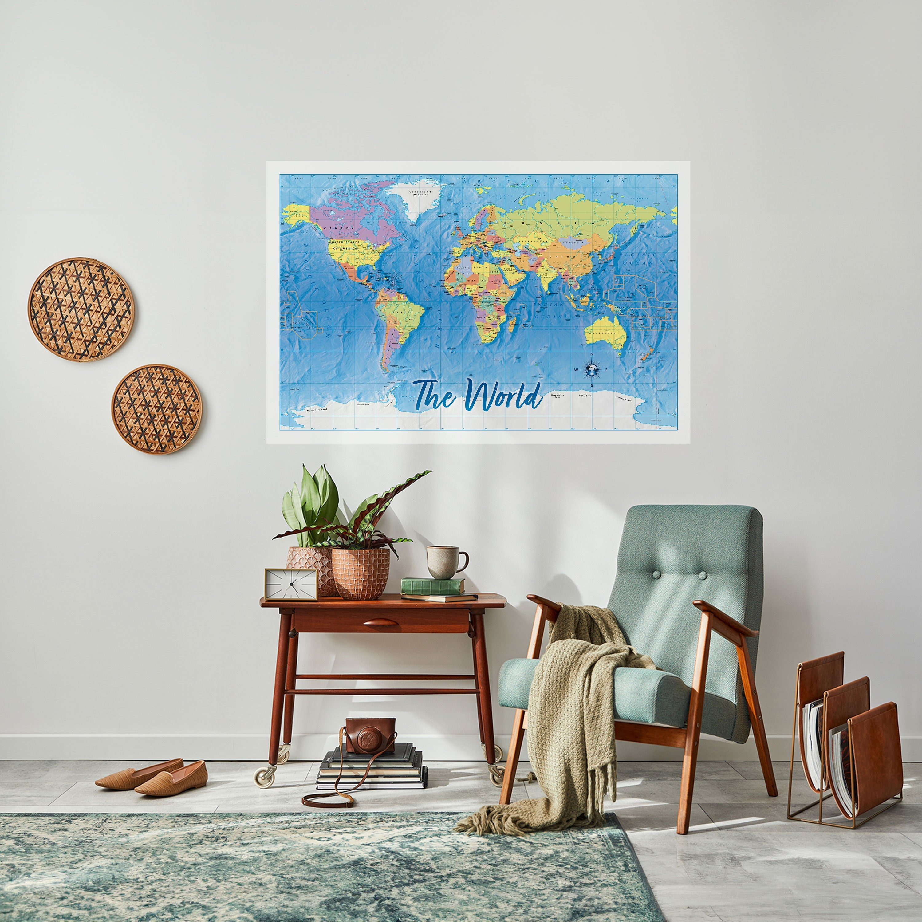 TERRAIN OF DISCOVERY [EN] Peel and Stick Horizontal Poster