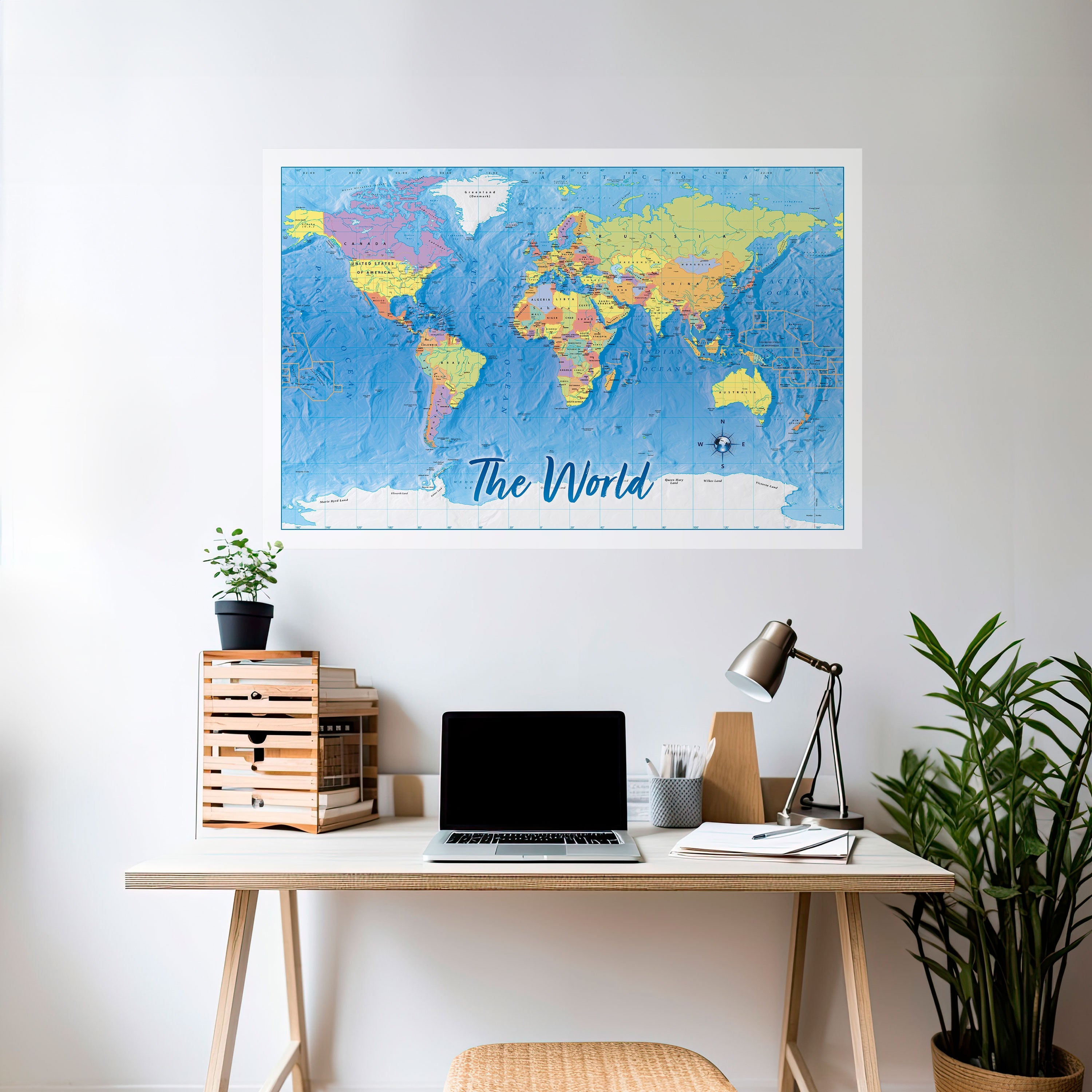 TERRAIN OF DISCOVERY [EN] Peel and Stick Horizontal Poster