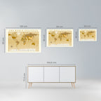 WORLDLY WATERSHED MAP Peel and Stick Horizontal Poster