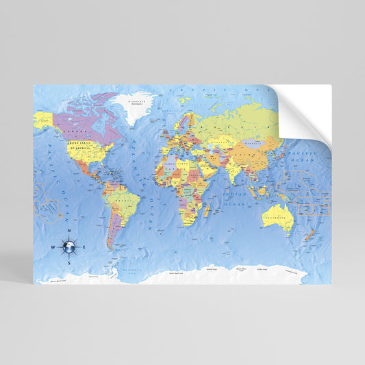 GLOBAL TONES IN GRAY Peel and Stick Horizontal Poster