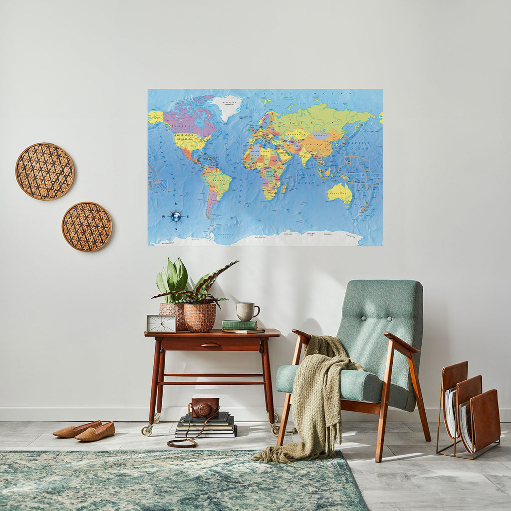 GLOBAL TONES IN GRAY Peel and Stick Horizontal Poster