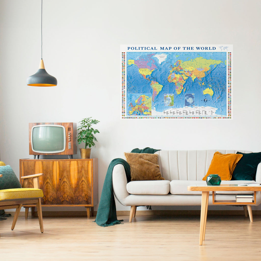 BORDERS AND BEYOND Poster Horizontal Autocolante