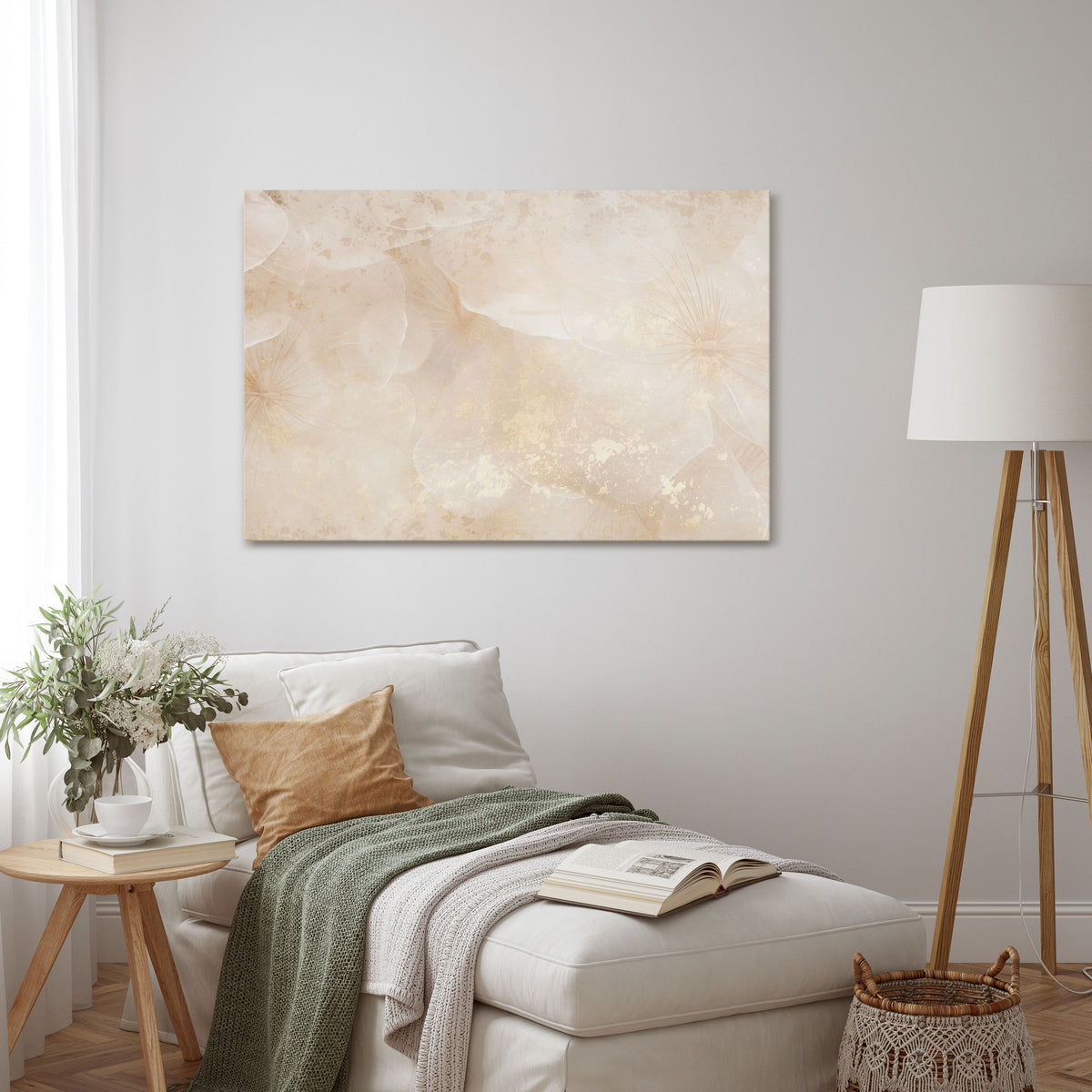 WHISPERING PETALS Horizontal Canvas Print