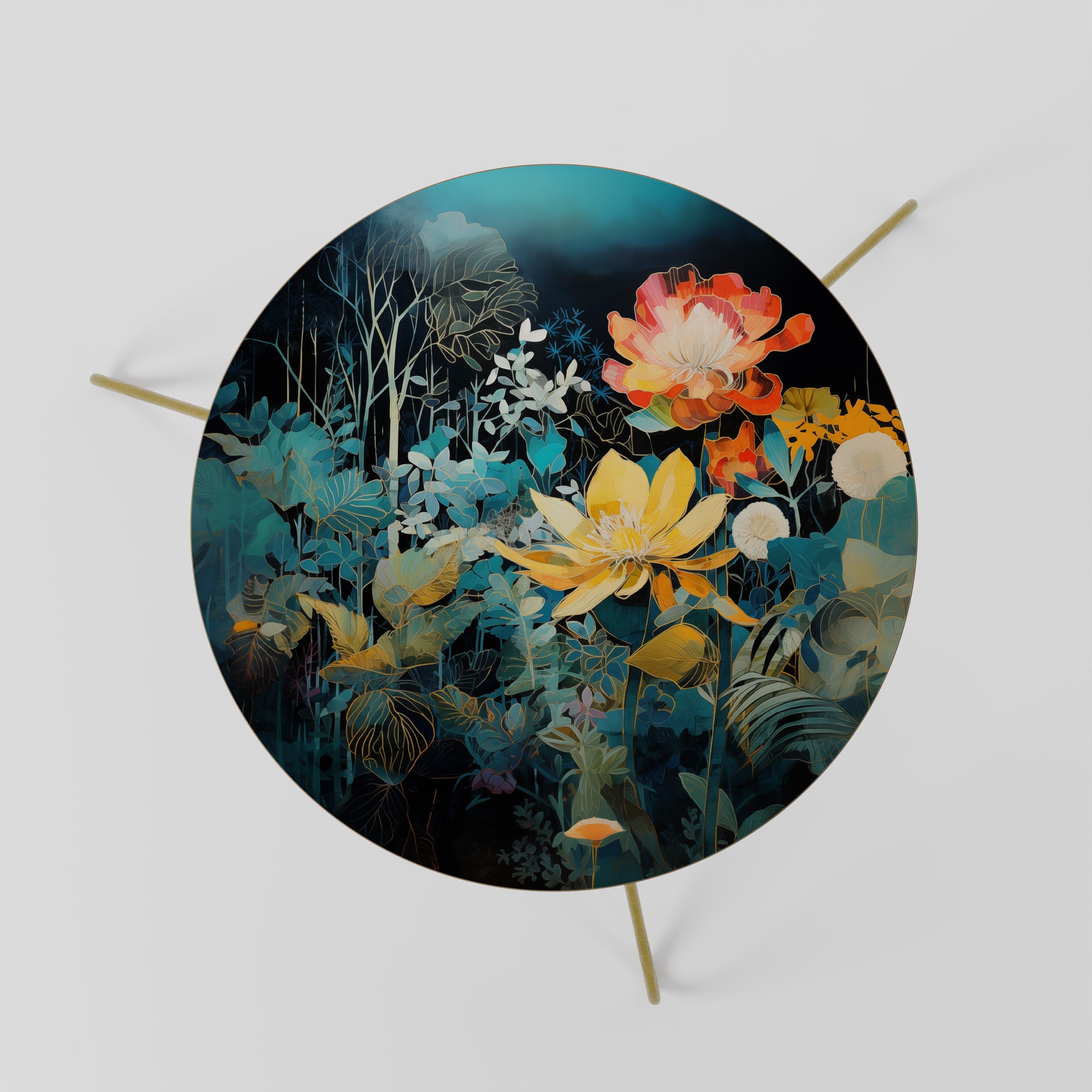 MIDNIGHT FLOWERS Mesa de Centro 60