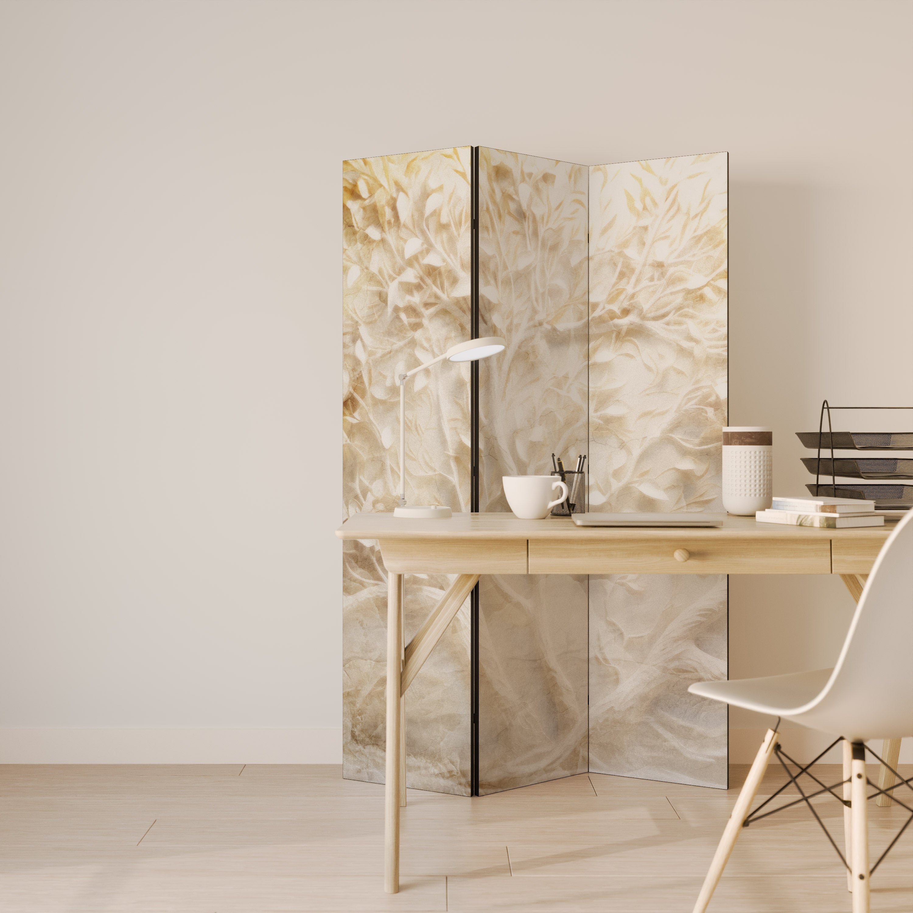 LUMINOUS GROWTH Decorative 3-Panel Room Divider