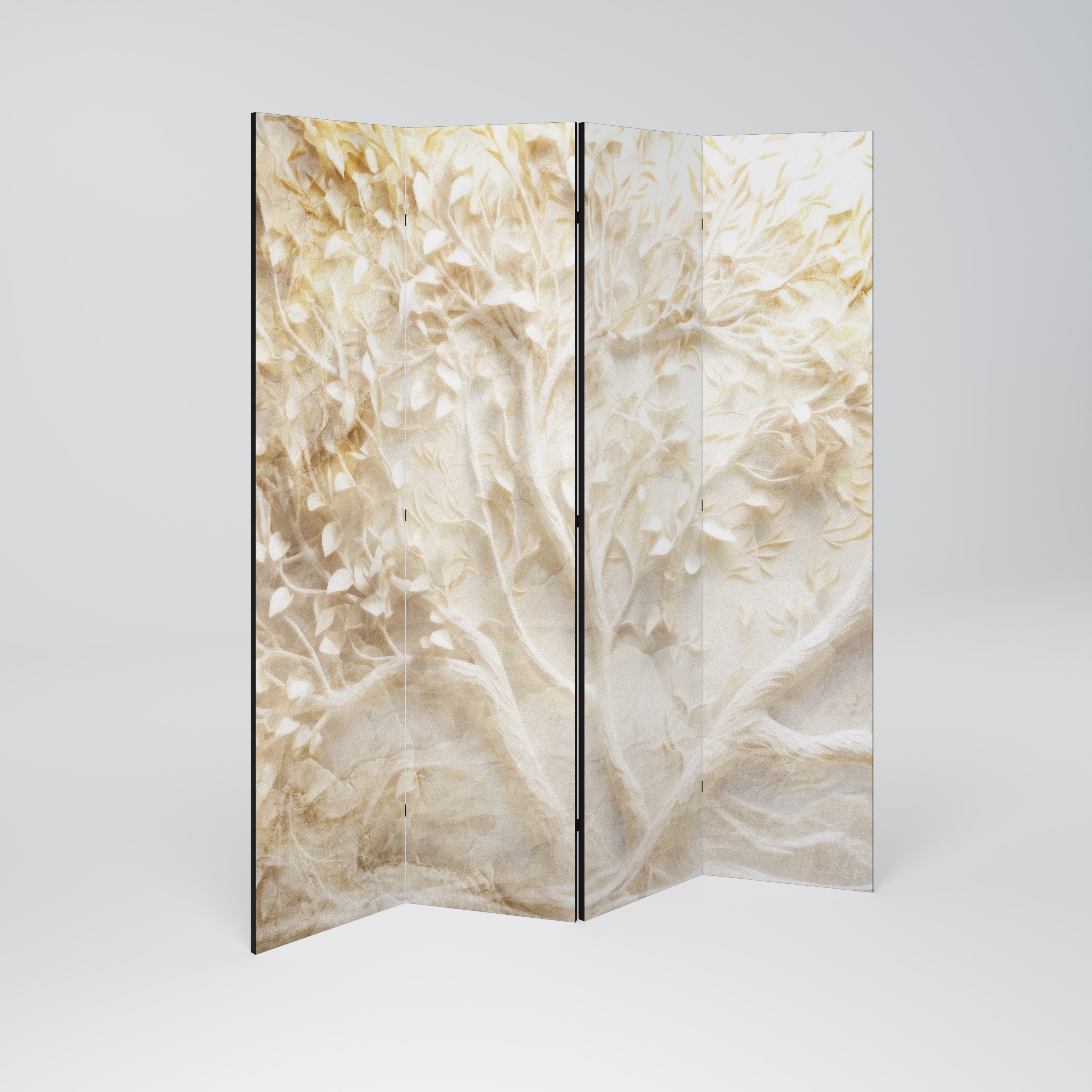 LUMINOUS GROWTH Decorative 4-Panel Room Divider