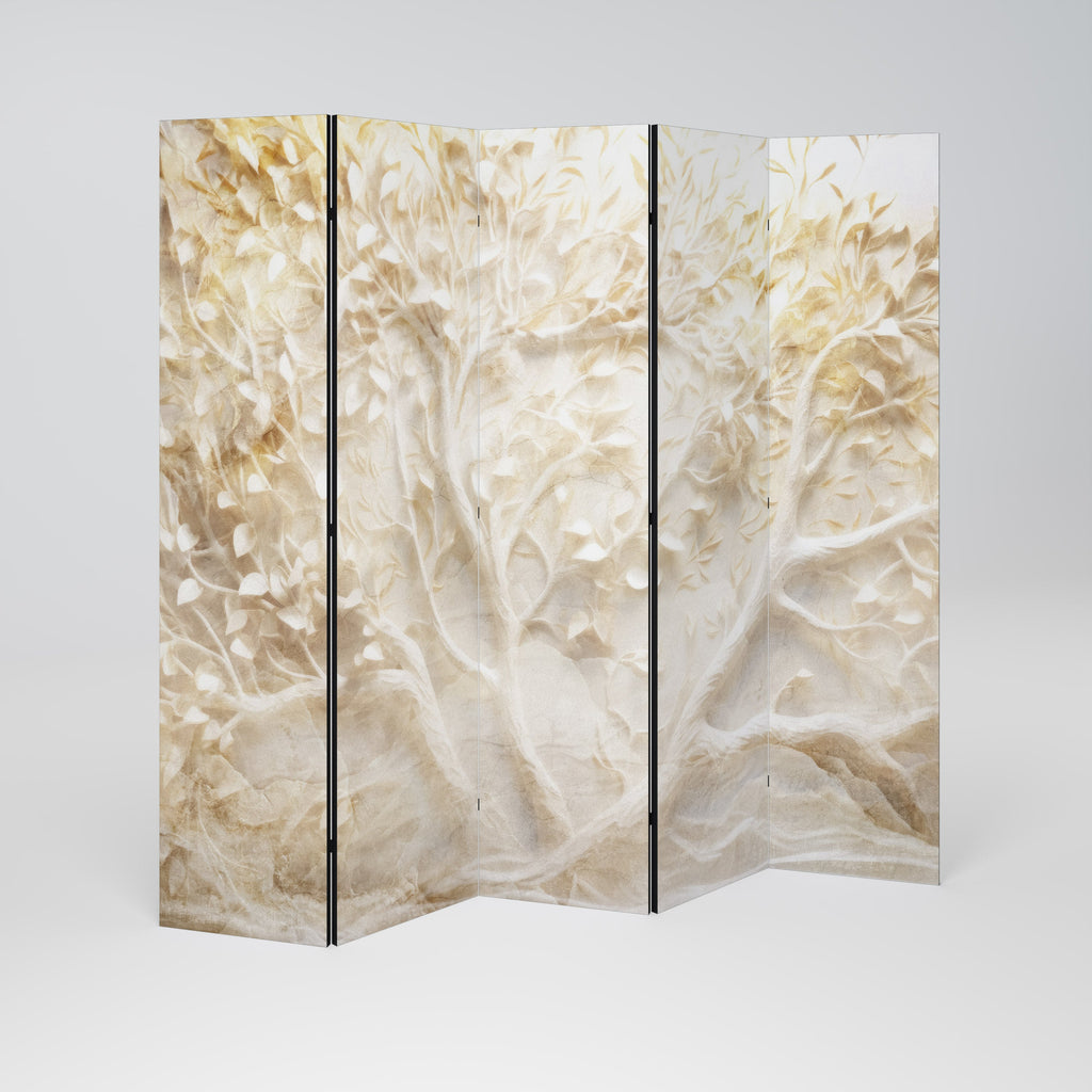 LUMINOUS GROWTH Decorative 5-Panel Room Divider