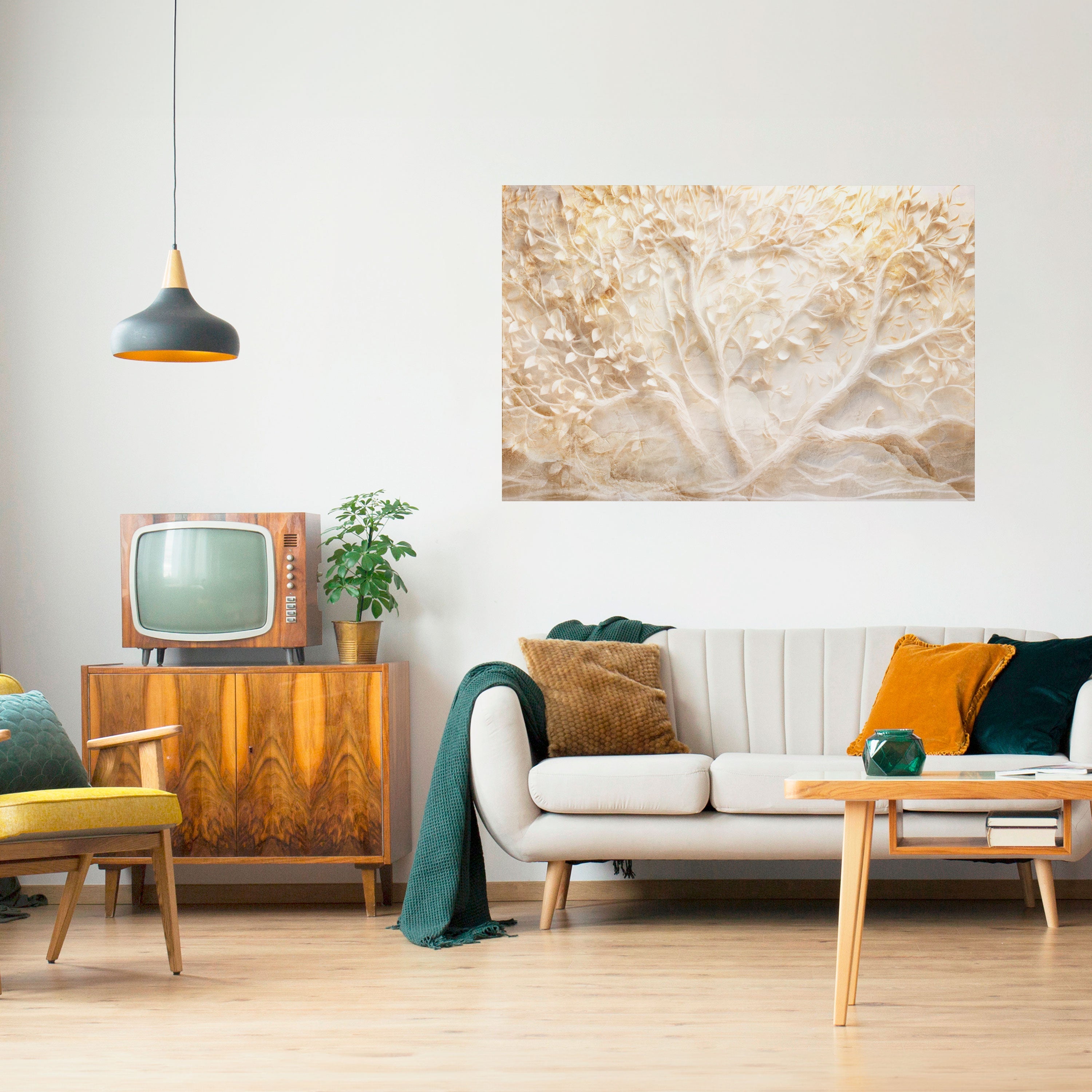 LUMINOUS GROWTH Peel and Stick Horizontal Poster