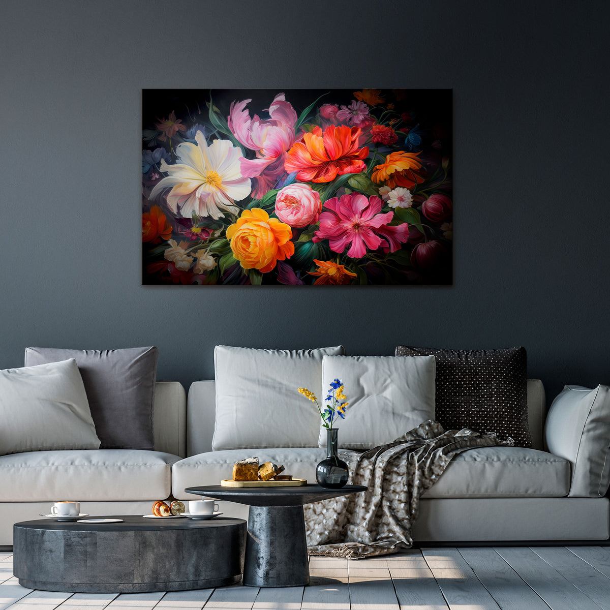 EPHEMERAL BOUQUET Horizontal Canvas Print