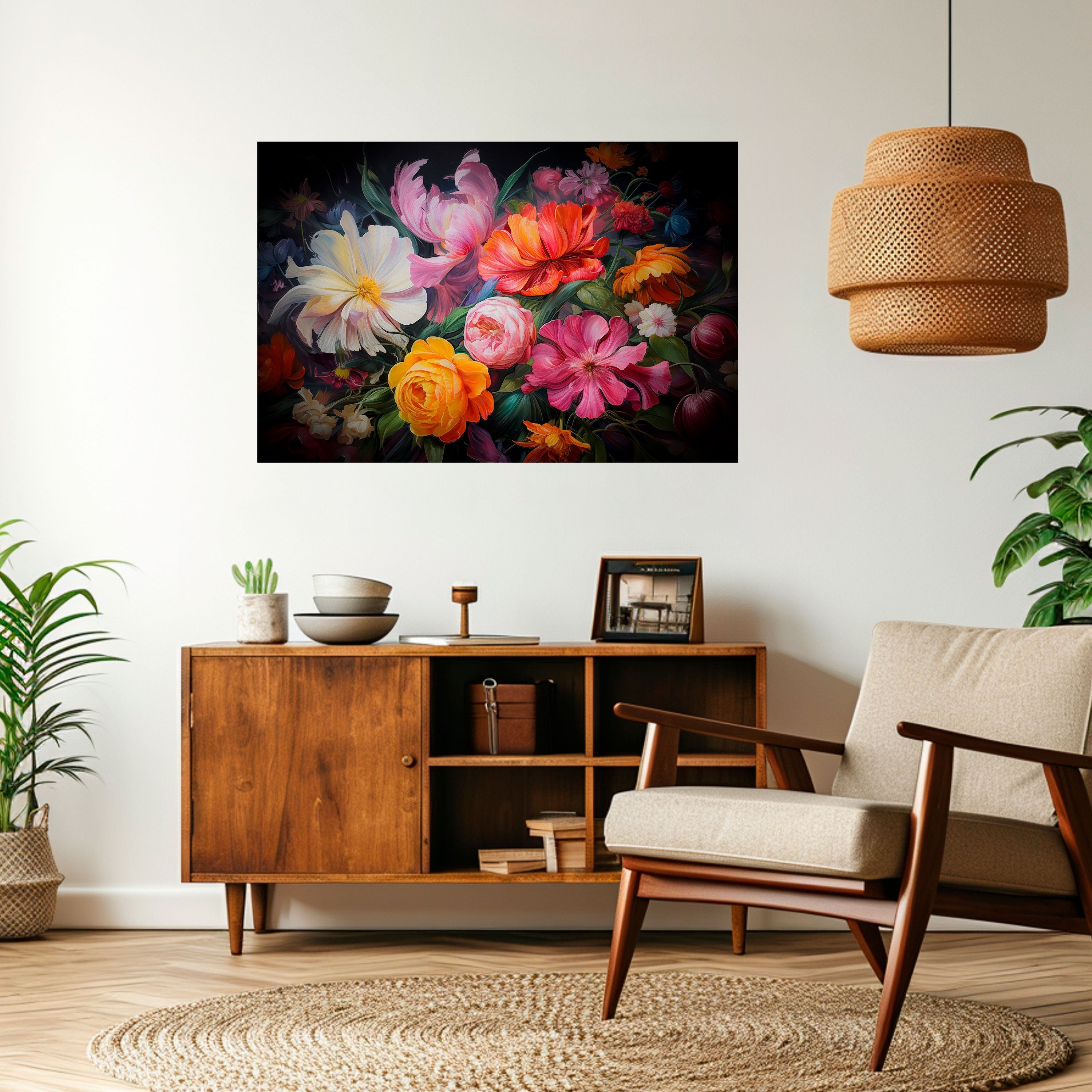 EPHEMERAL BOUQUET Poster Horizontal Autocolante