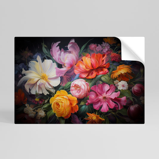 EPHEMERAL BOUQUET Póster Autocolante Horizontal
