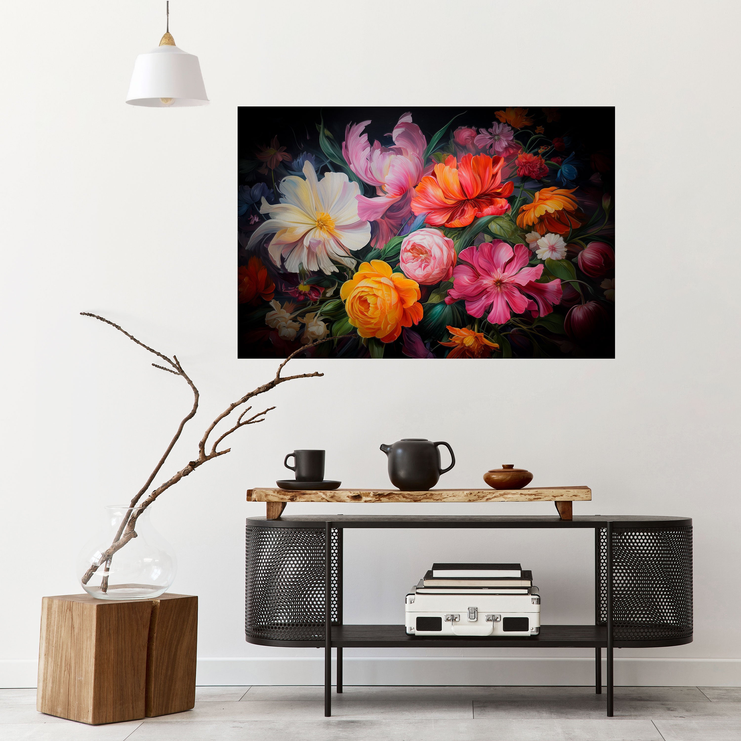 EPHEMERAL BOUQUET Peel and Stick Horizontal Poster