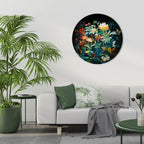 EVENING FLOWERS Quadro Redondo Decorativo