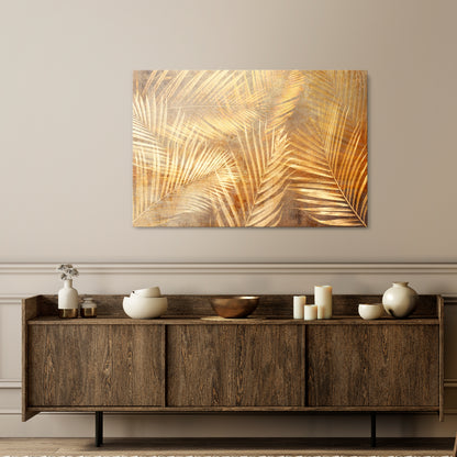 GOLDEN PALM DREAMSCAPE Horizontal Canvas Print