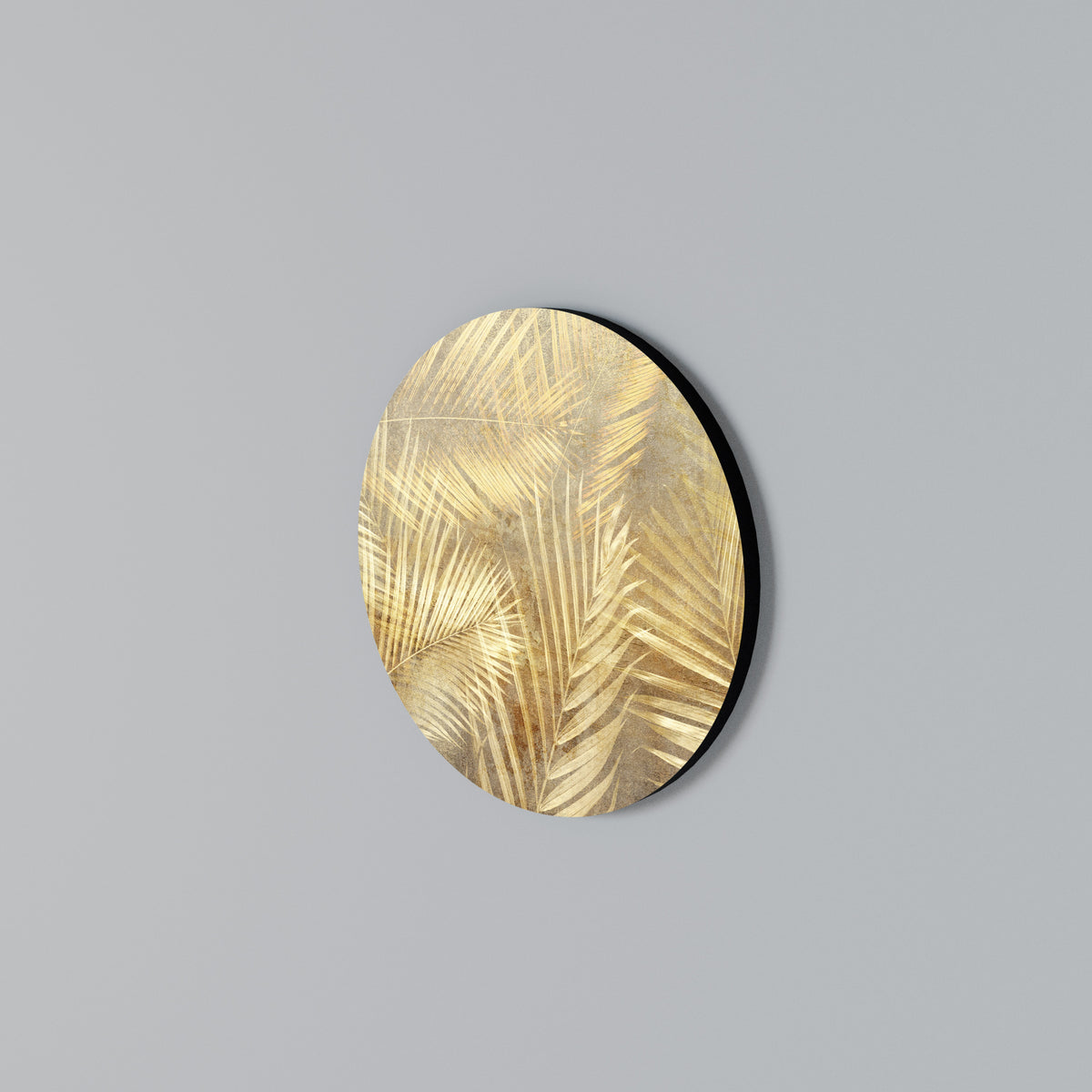 GOLDEN PALM DREAMSCAPE Arte de Parede Redonda