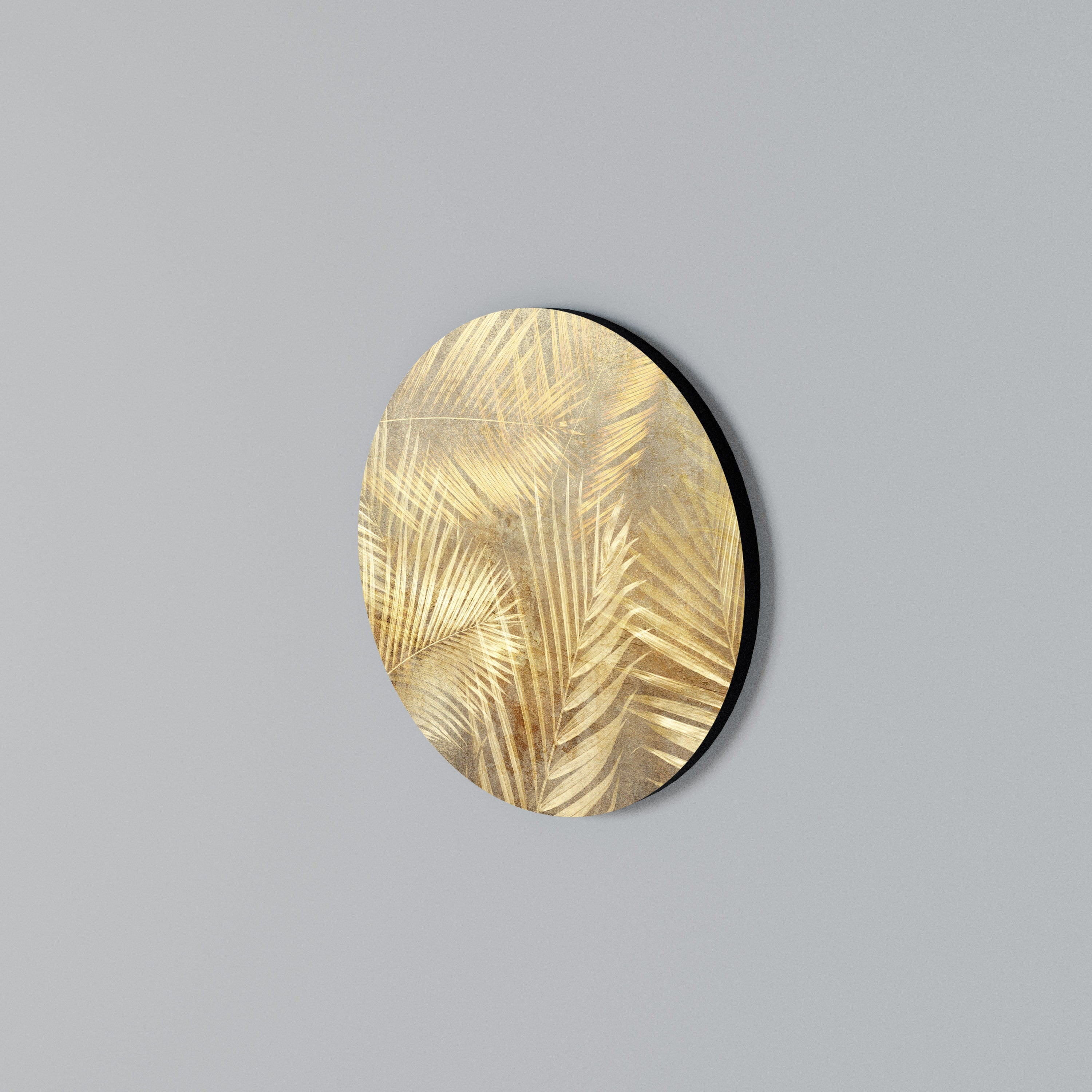 GOLDEN PALM DREAMSCAPE Arte de Parede Redonda