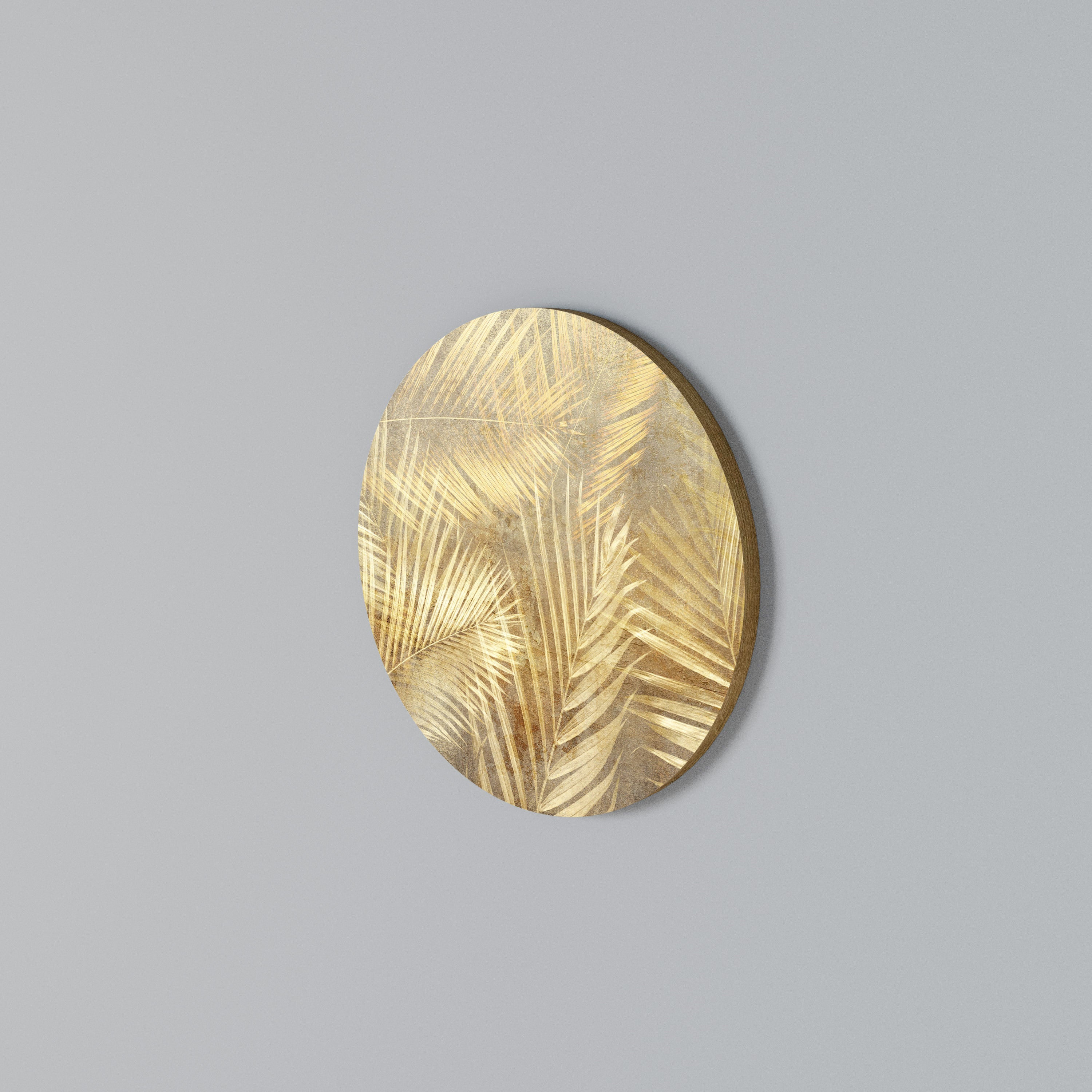 GOLDEN PALM DREAMSCAPE Arte de Parede Redonda