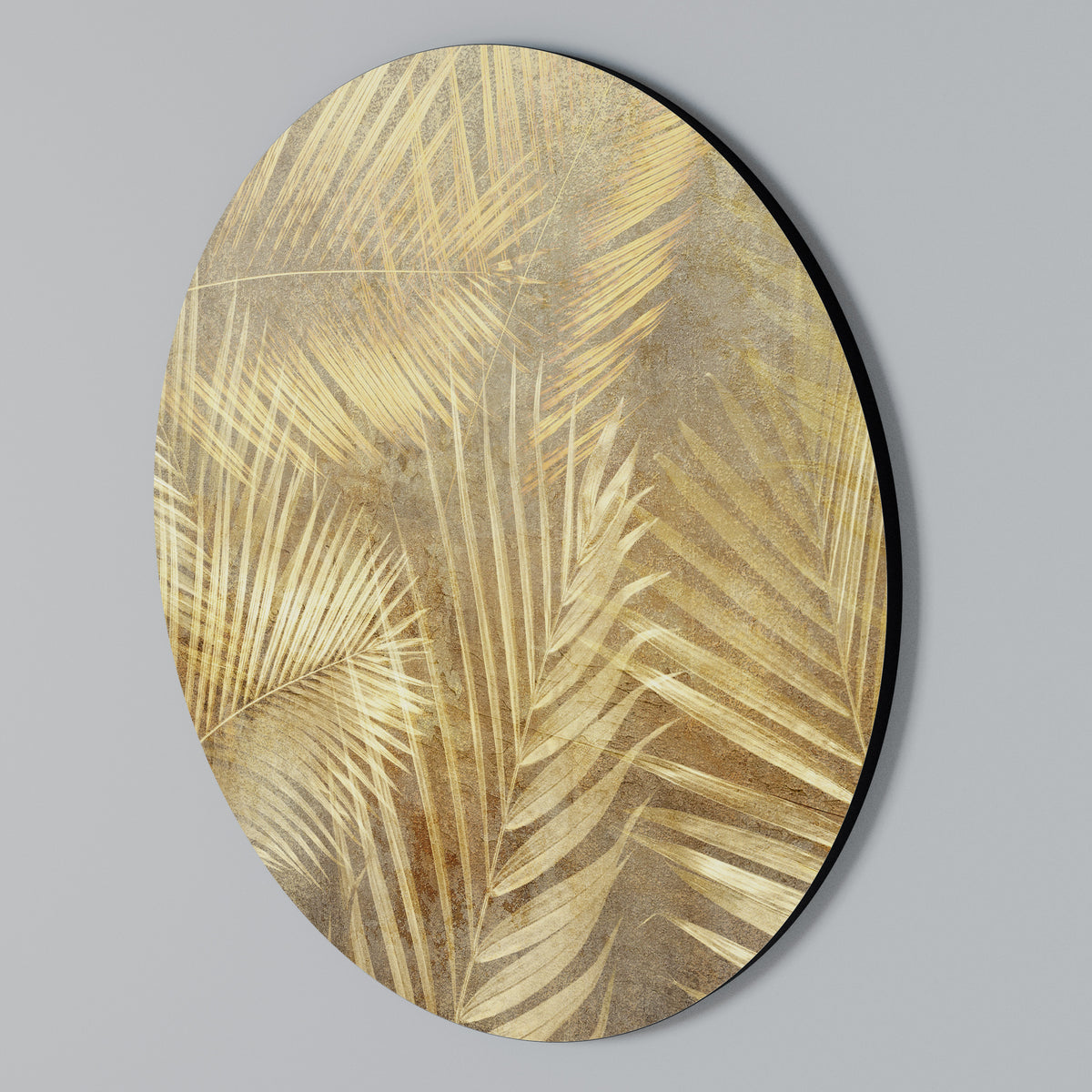 GOLDEN PALM DREAMSCAPE Arte de Parede Redonda