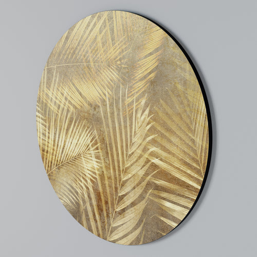 GOLDEN PALM DREAMSCAPE Arte de Parede Redonda
