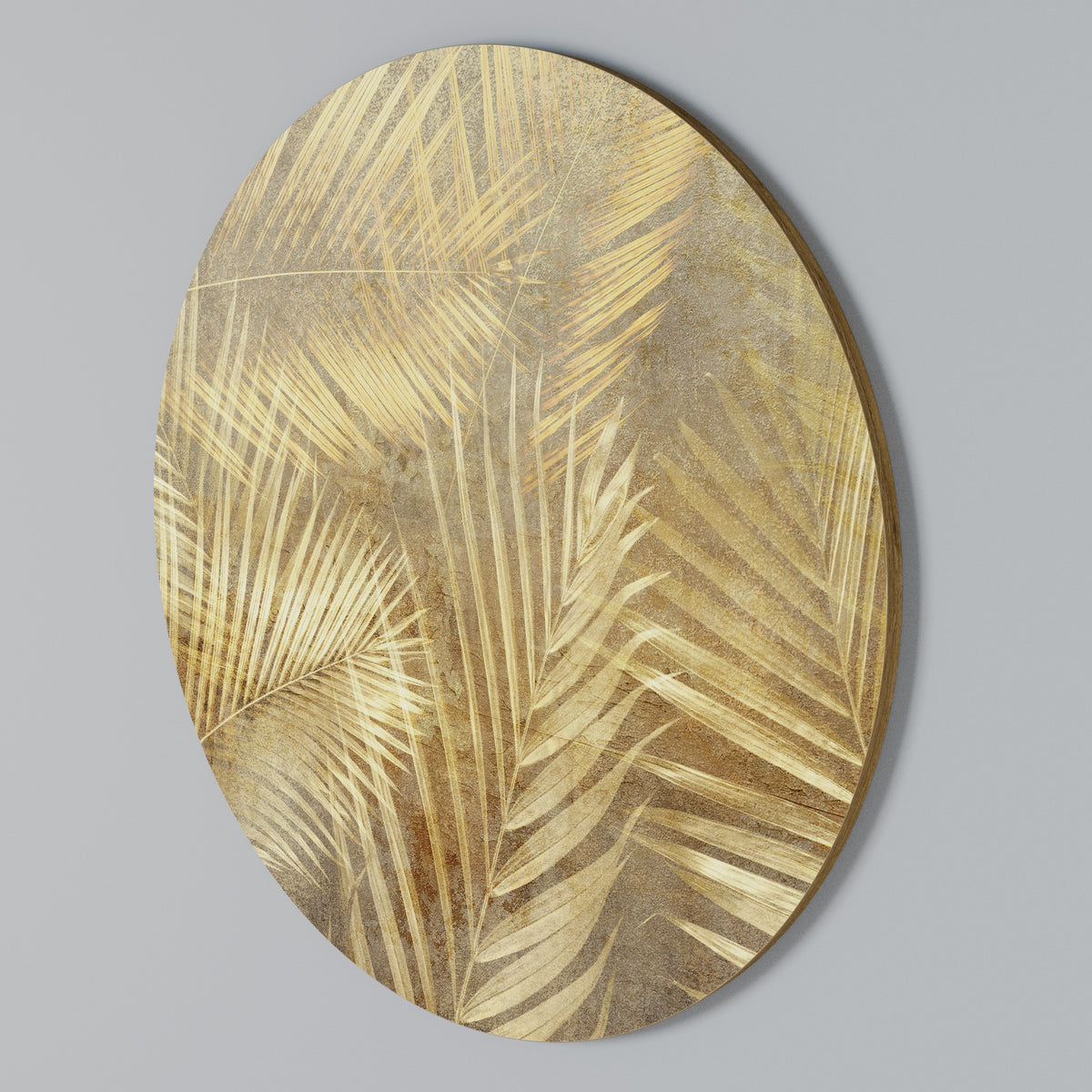 GOLDEN PALM DREAMSCAPE Arte de Parede Redonda