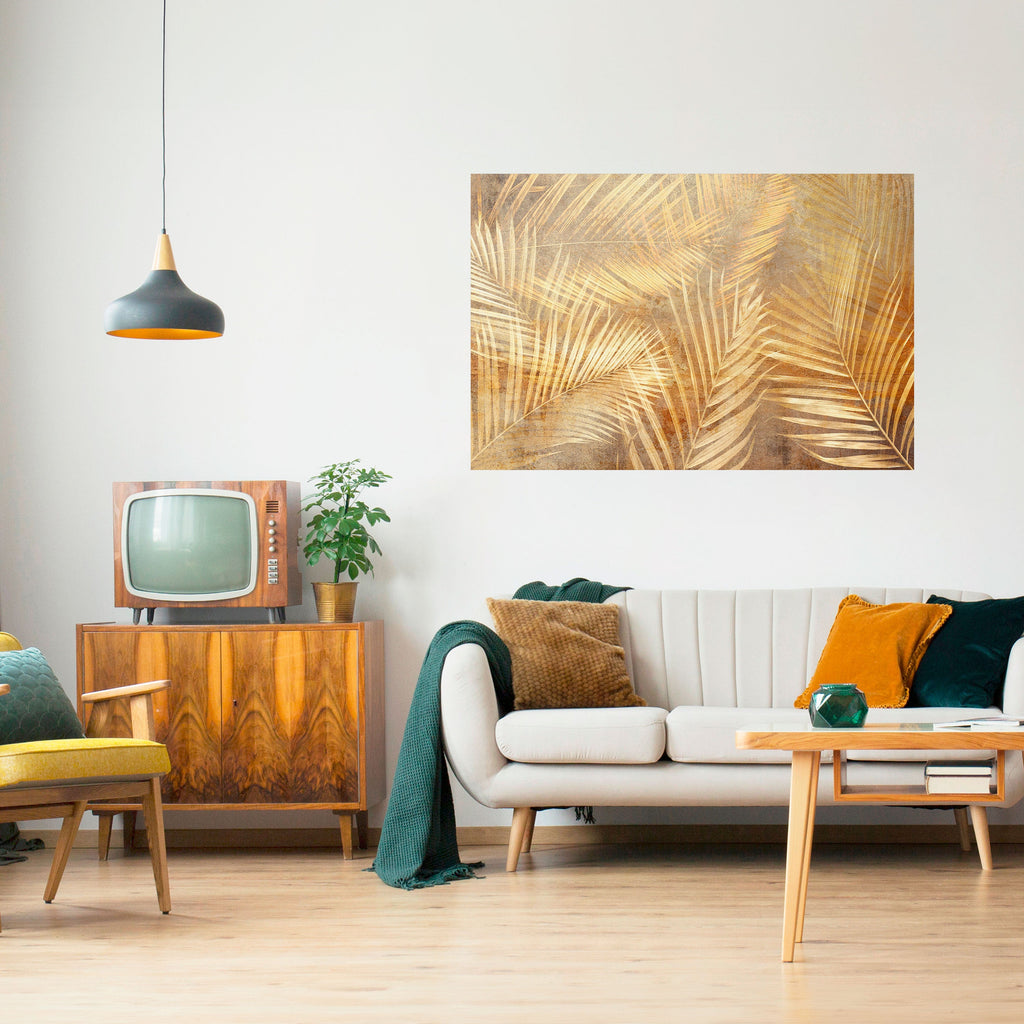 GOLDEN PALM DREAMSCAPE Poster Horizontal Autocolante