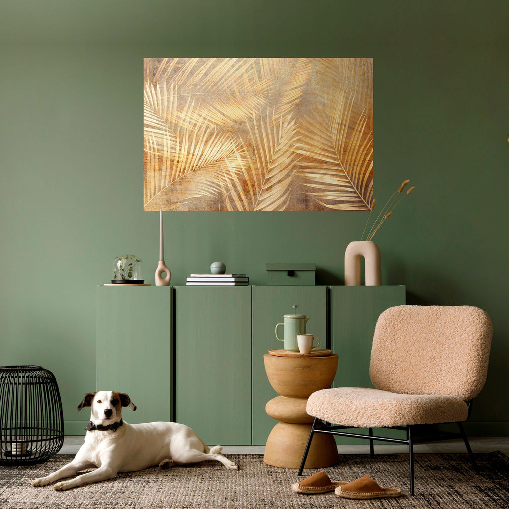 GOLDEN PALM DREAMSCAPE Poster Horizontal Autocolante