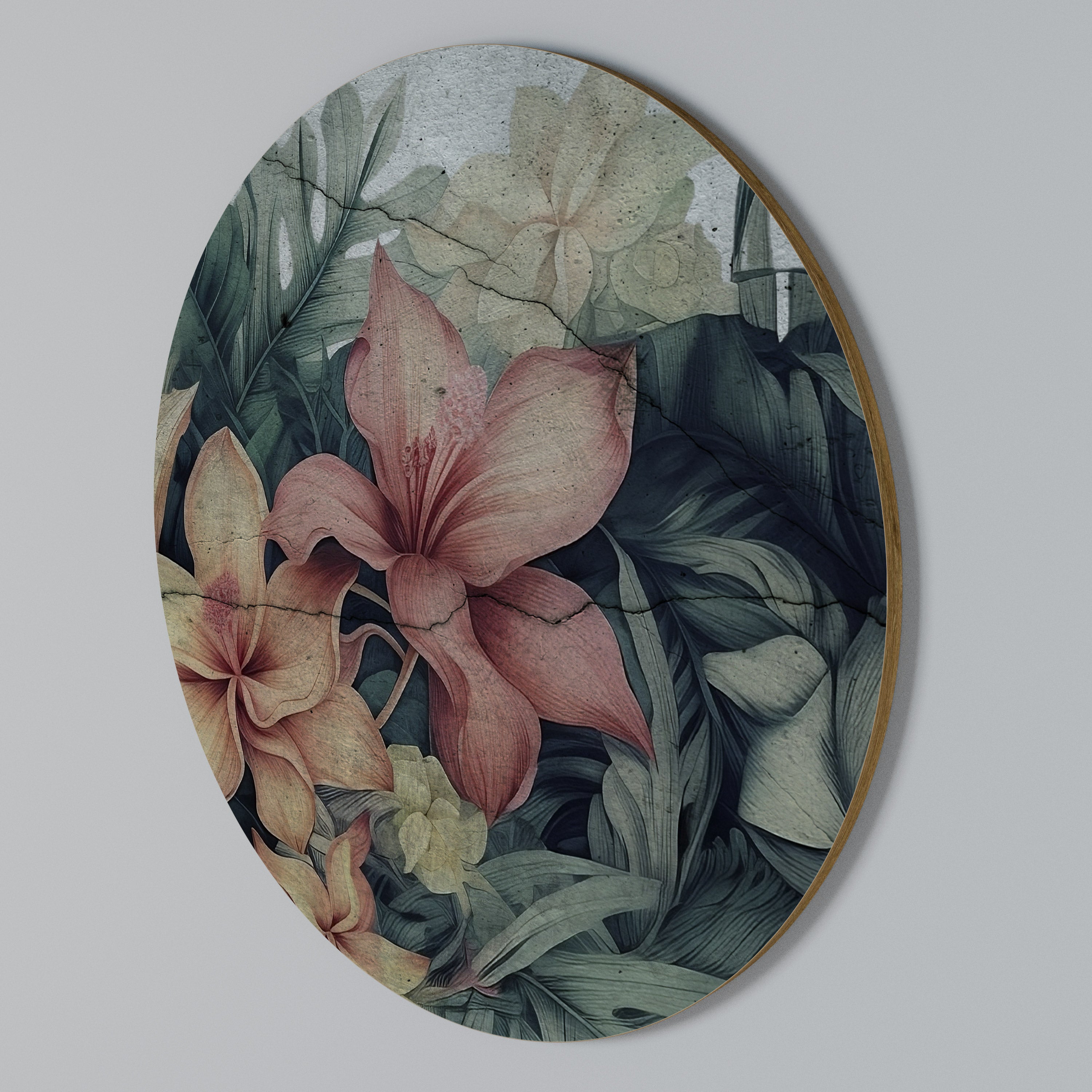 HEAVENLY BLOOM Arte de Parede Redonda