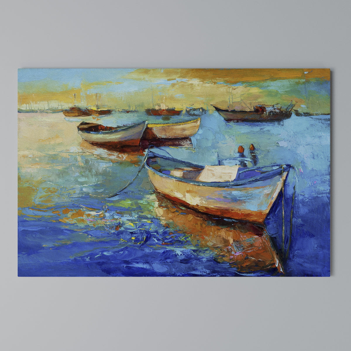 SERENE BOAT ESCAPADE Horizontal Canvas Print