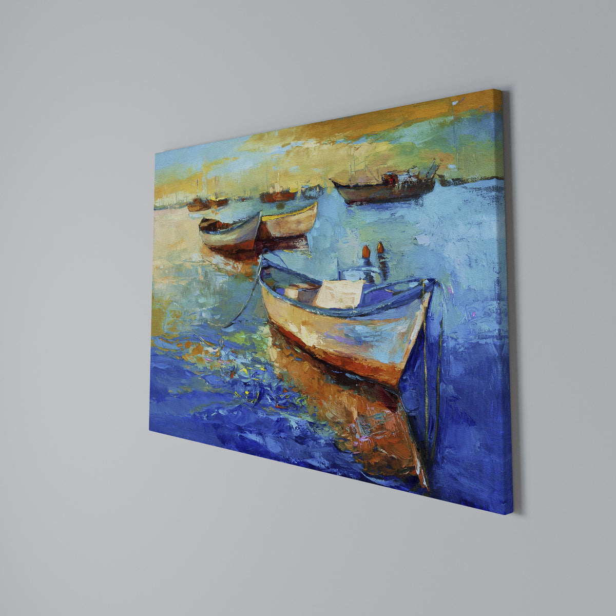 SERENE BOAT ESCAPADE Horizontal Canvas Print