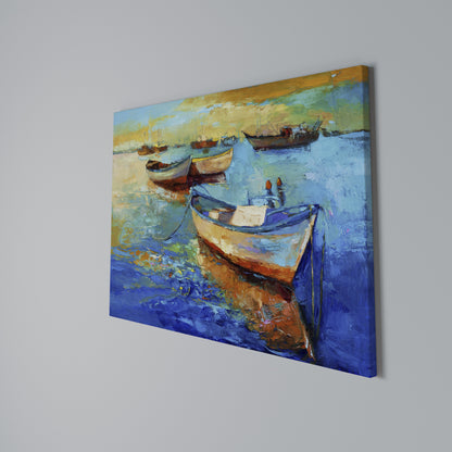 SERENE BOAT ESCAPADE Horizontal Canvas Print