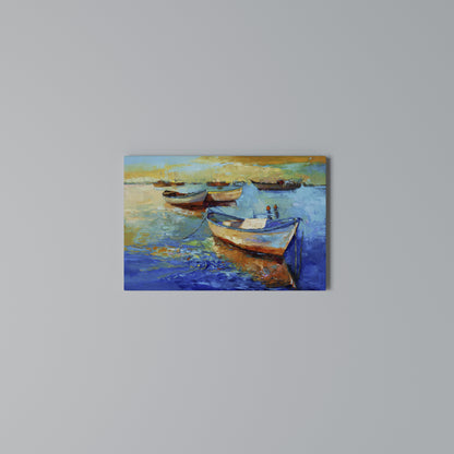 SERENE BOAT ESCAPADE Horizontal Canvas Print