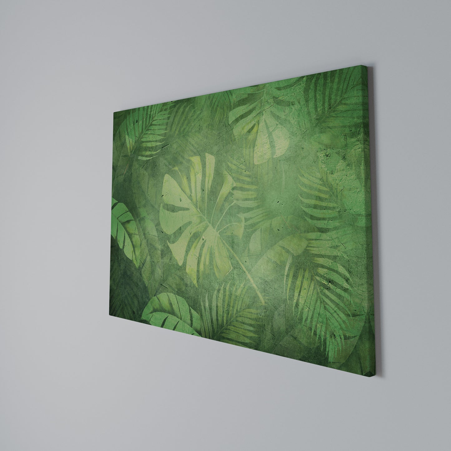 SUBTLE GREEN SYMPHONY Horizontal Canvas Print