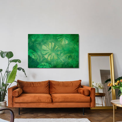 SUBTLE GREEN SYMPHONY Horizontal Canvas Print