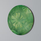 SUBTLE GREEN SYMPHONY Quadro Redondo Decorativo