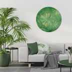 SUBTLE GREEN SYMPHONY Quadro Redondo Decorativo