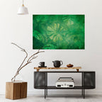SUBTLE GREEN SYMPHONY Poster Horizontal Autocolante