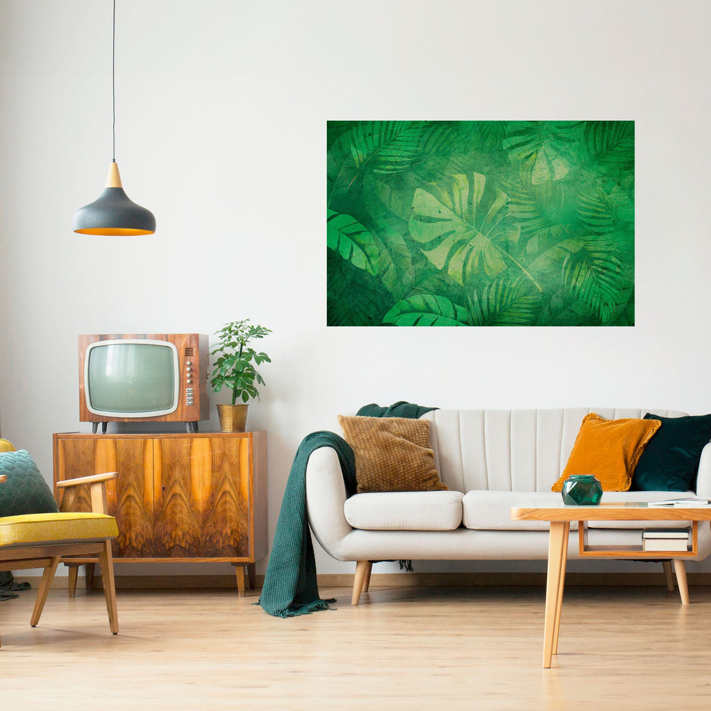 SUBTLE GREEN SYMPHONY Poster Horizontal Autocolante